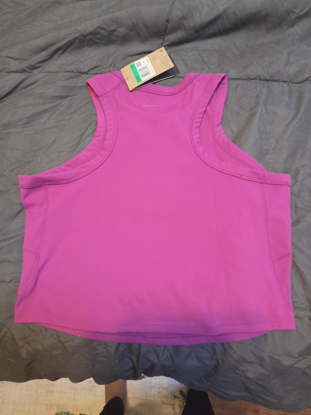Nike Hot Pink Cropped Athletic Tank - Picture 4 of 4